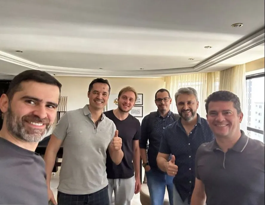 Deltan Dallagnol e Sergio Moro em reunião em Curitiba 