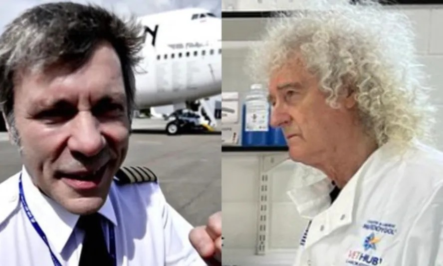 Bruce Dickinson e Brian May: lendas do rock fazem sucessos em outras profissões 