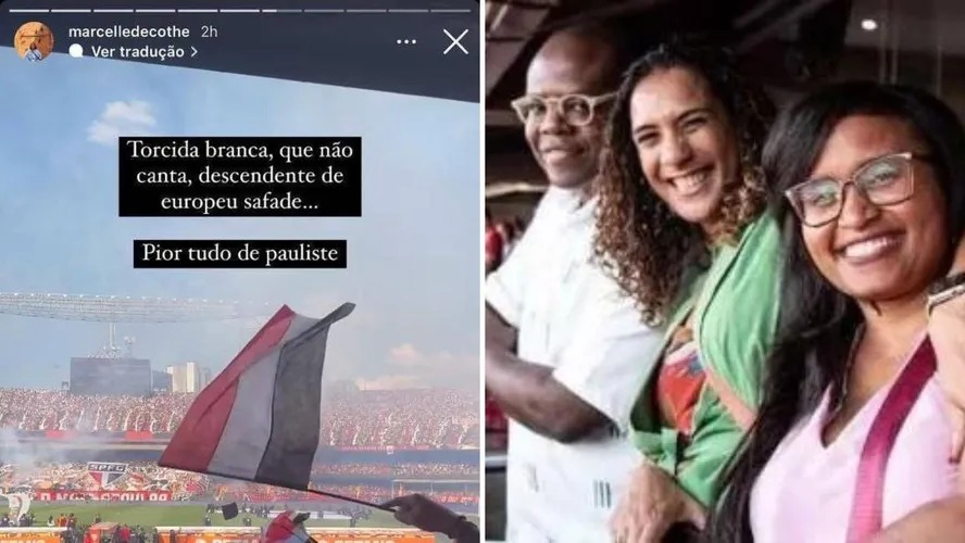 Post de assessora de Anielle; ministra ao lado de Silvio Almeida na final da Copa do Brasil 