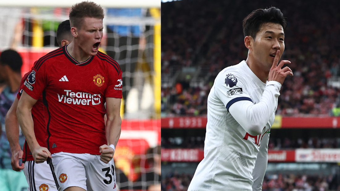 McTominay, do Manchester United e Son, do Tottenham