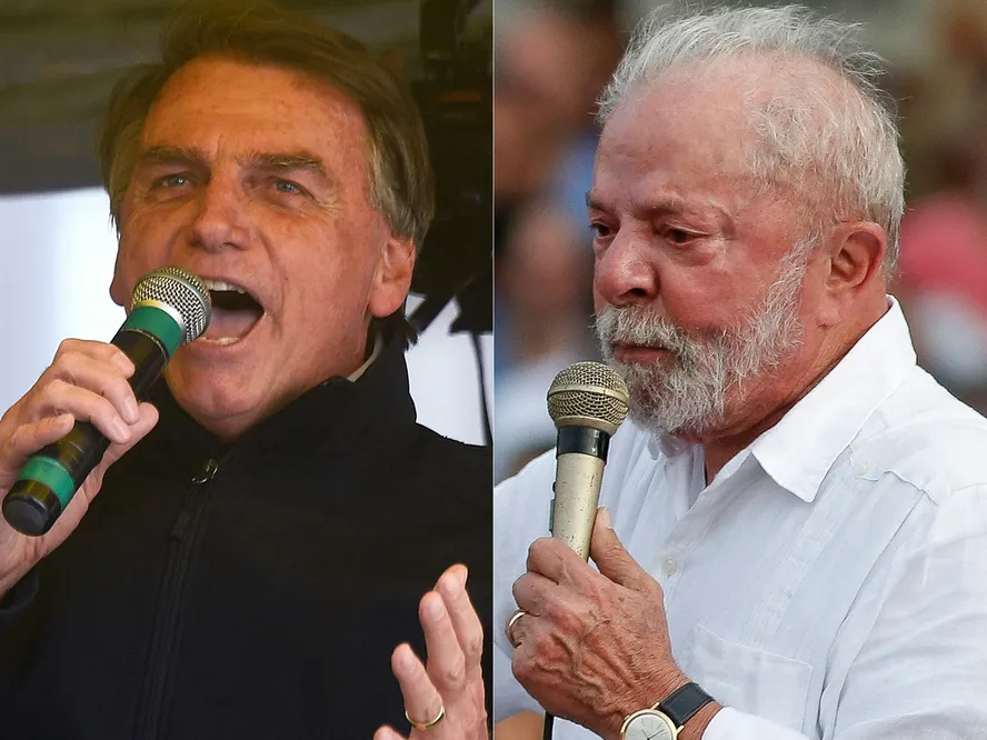 O ex-presidente Jair Bolsonaro e o presidente Luiz Inácio Lula da Silva 