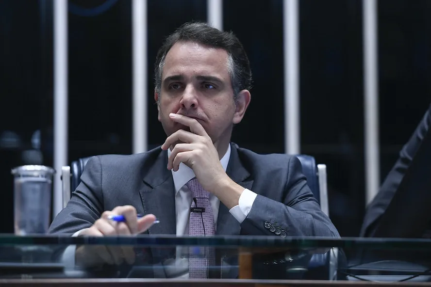 O presidente do Senado, Rodrigo Pacheco 