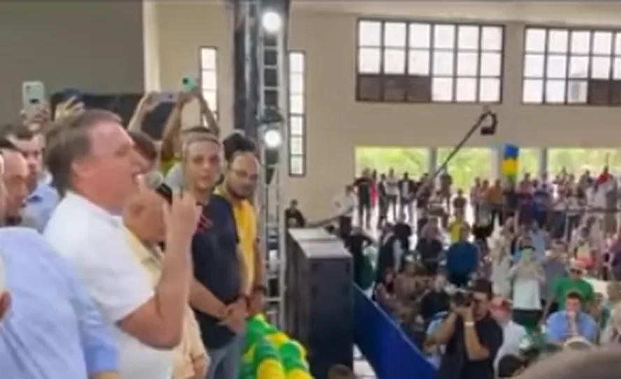 Bolsonaro durante discurso em evento do PL Mulher em Goiânia 