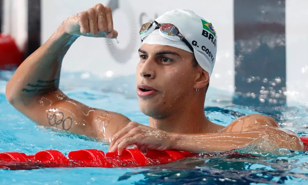 Guilherme Costa, o 'Cachorrão', conquistou a medalha de ouro nos 400m livre