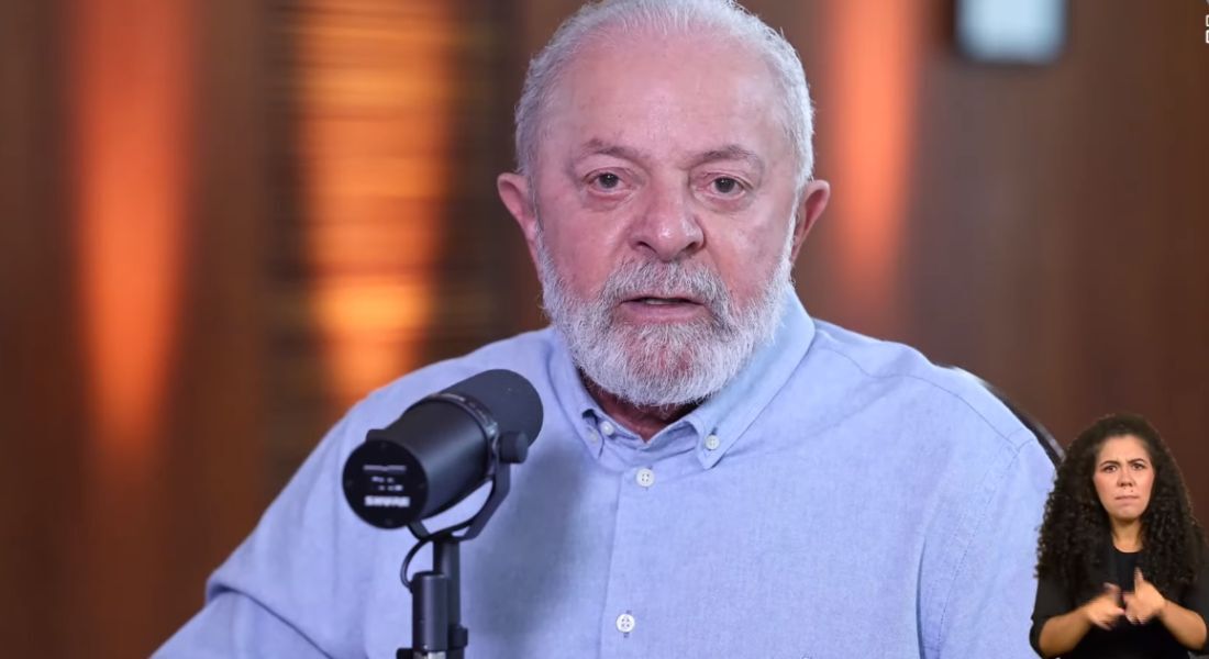 Presidente Lula em live semanal