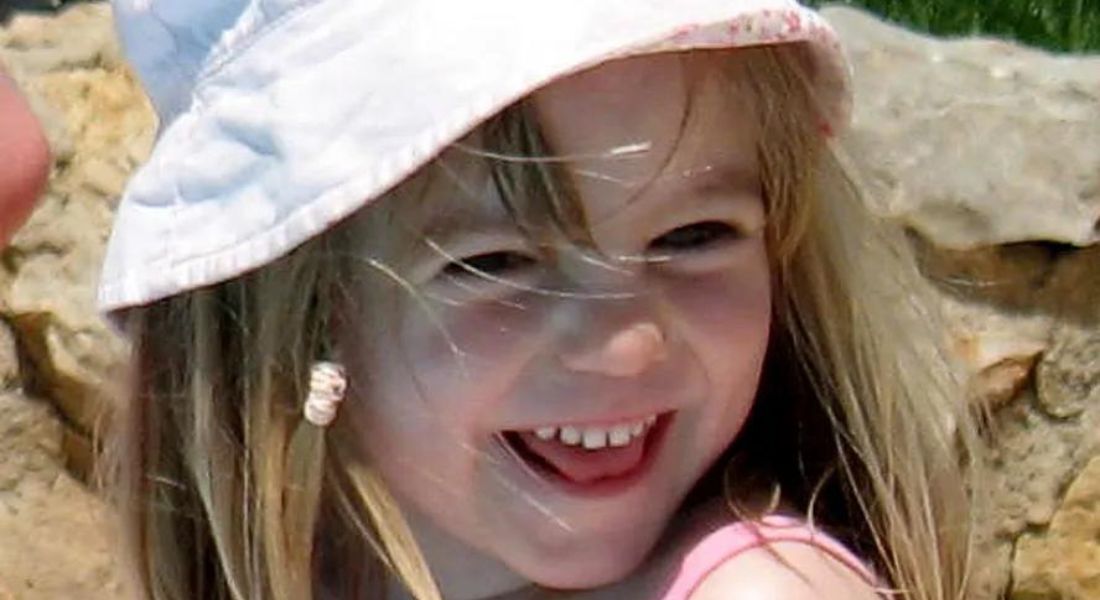 Madeleine McCann, em maio de 2007, dias antes do desaparecimento