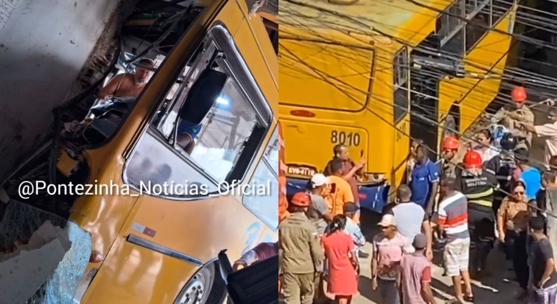 Acidente com ônibus no Cabo aconteceu na manhã desta quarta (18)