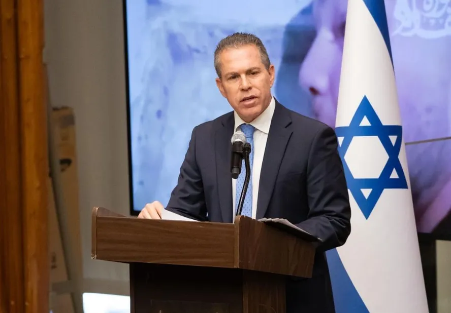 Gilad Erdan, embaixador de Israel na ONU, durante pronunciamento 