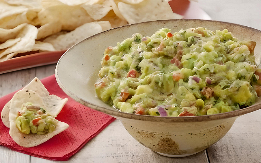 Guacamole é geralmente servida com tortillas 