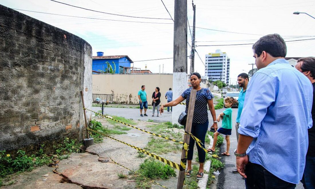 Afundamento do solo por conta da exploração de sal-gema pela empresa Braskem em Maceió, Alagoas