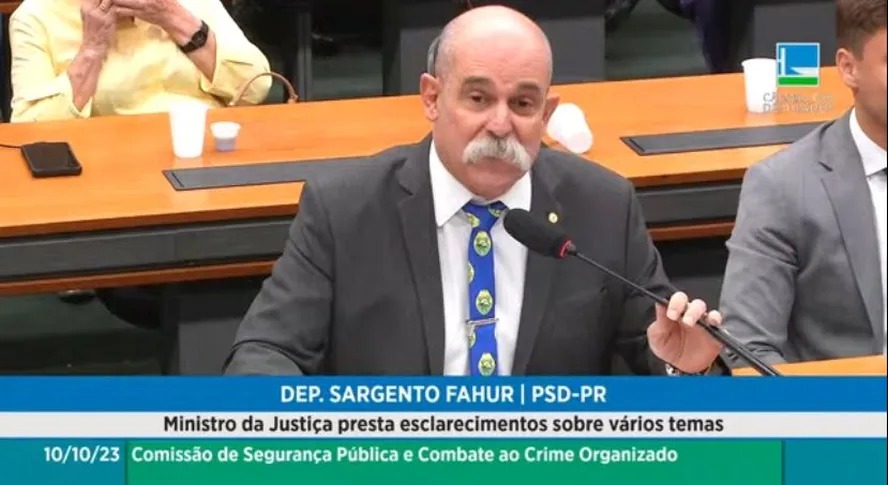 Deputado Sargento Fahrur ironiza Flávio Dino