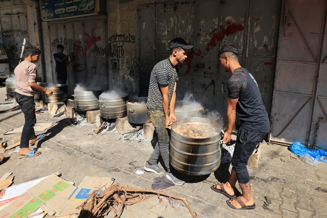 Produção de comida durante o conflito entre Israel e Hamas