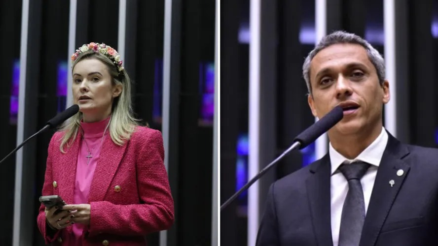 Os deputados federais Julia Zanatta e Gustavo Gayer