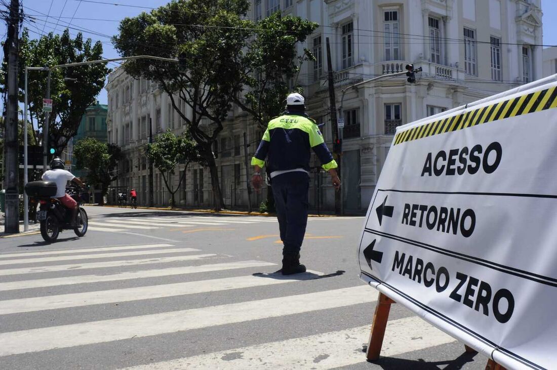 Mudanças no trânsito no Bairro do Recife