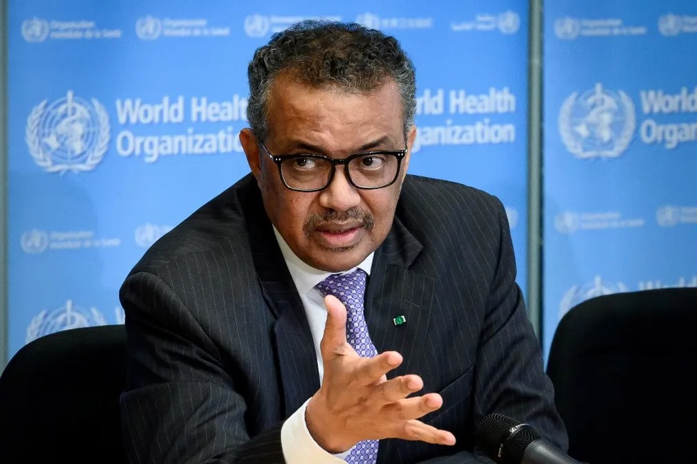 O diretor-geral da OMS, Tedros Adhanom Ghebreyesus