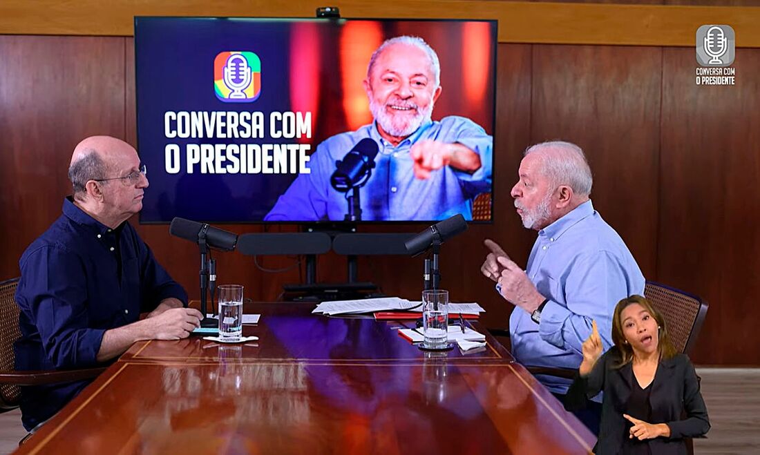 Lula em live "Conversa com o Presidente"