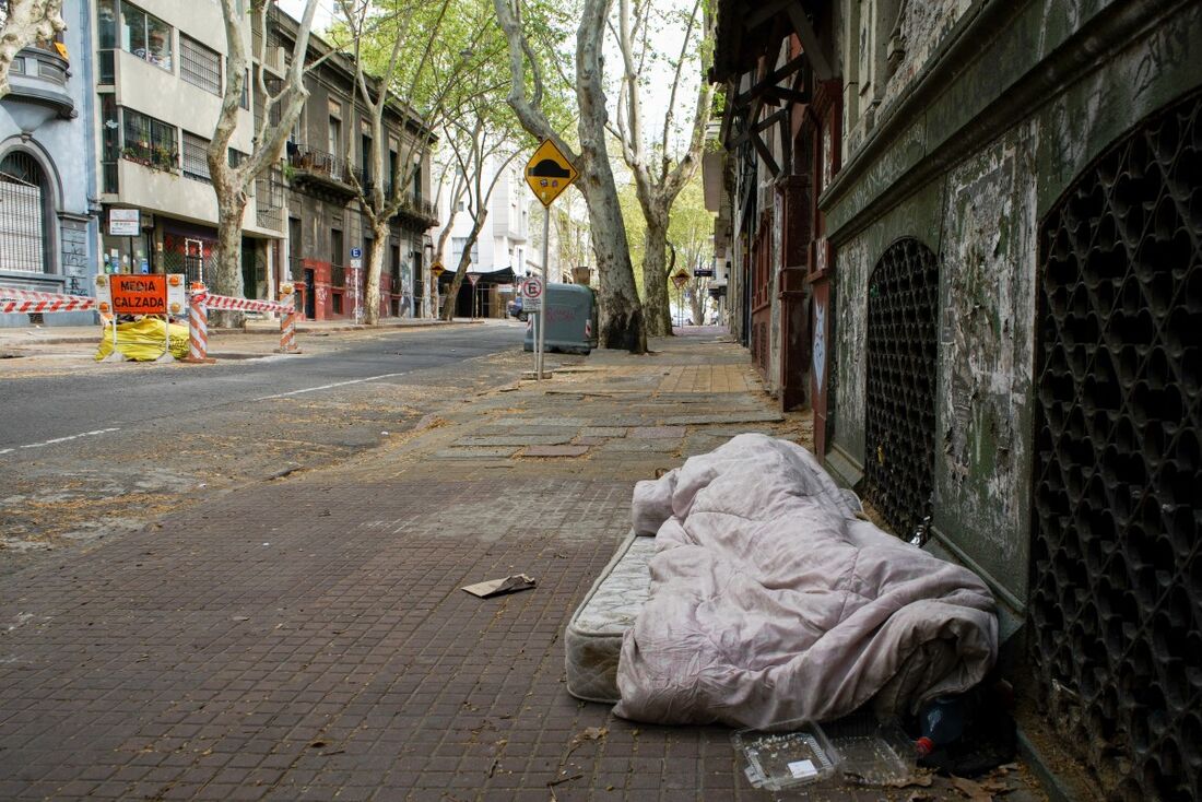 População de rua do Uruguai