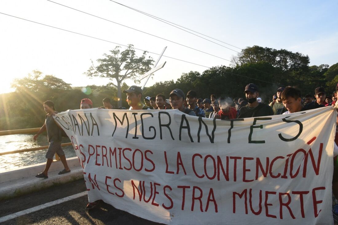 Protestos de migrantes