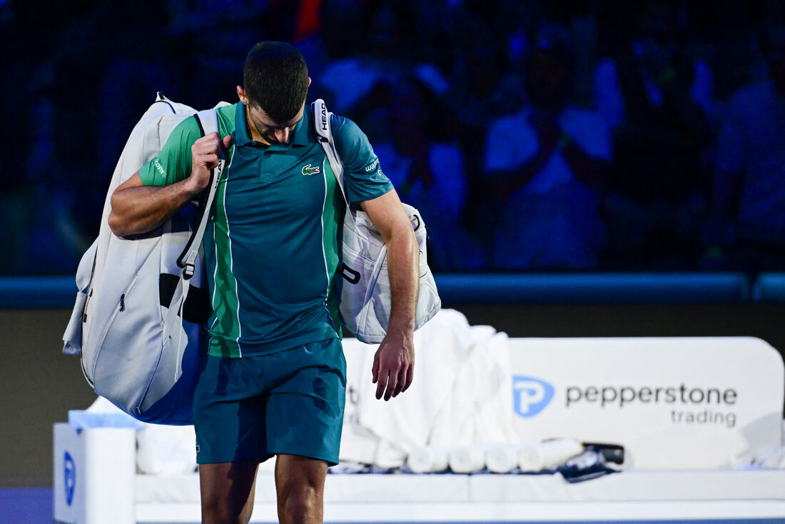 Tênis: Djokovic perde batalha de 3 horas para Sinner no ATP Finals