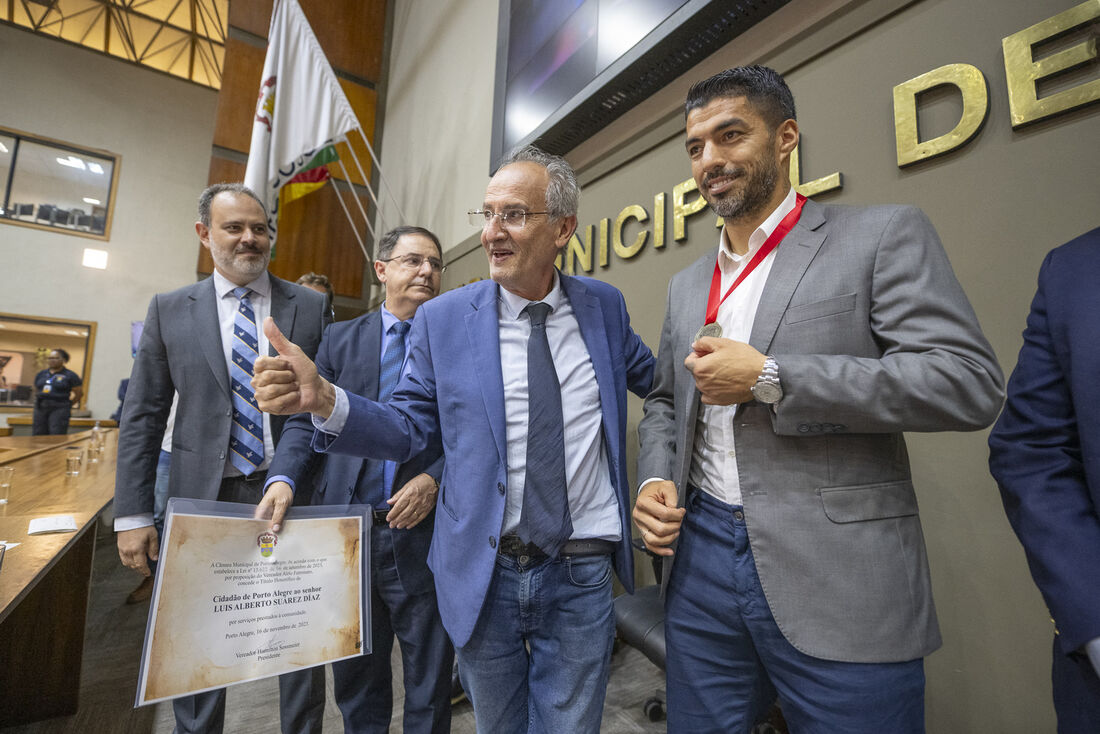Luís Suarez, atual atacante do Grêmio 