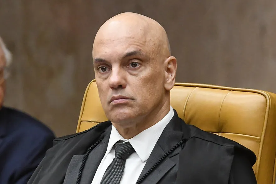 O ministro Alexandre de Moraes, durante sessão do STF