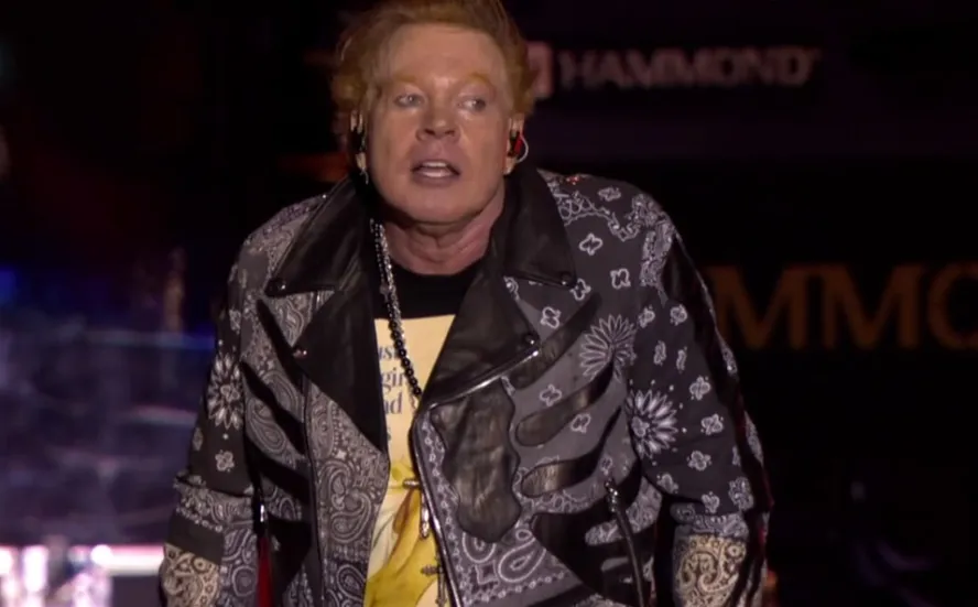 Axl Rose no Palco Mundo do Rock in Rio 