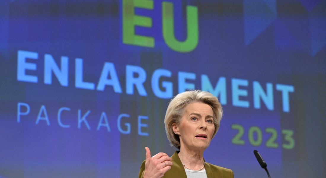 A presidente da Comissão Europeia, Ursula von der Leyen, fez o anúncio