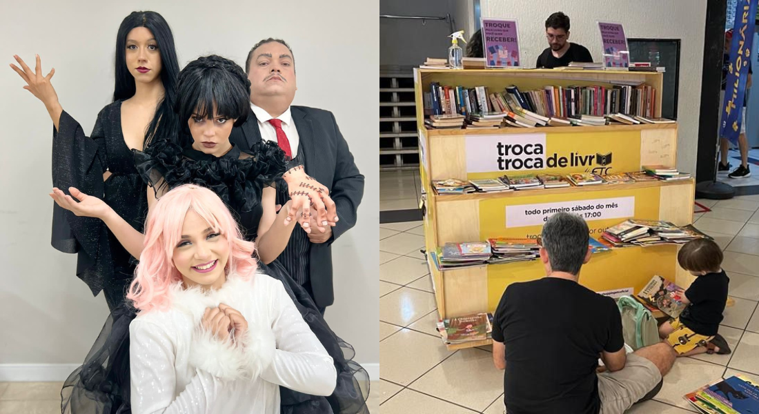 Espetáculo Wandinha e Feira de Troca de Livros 