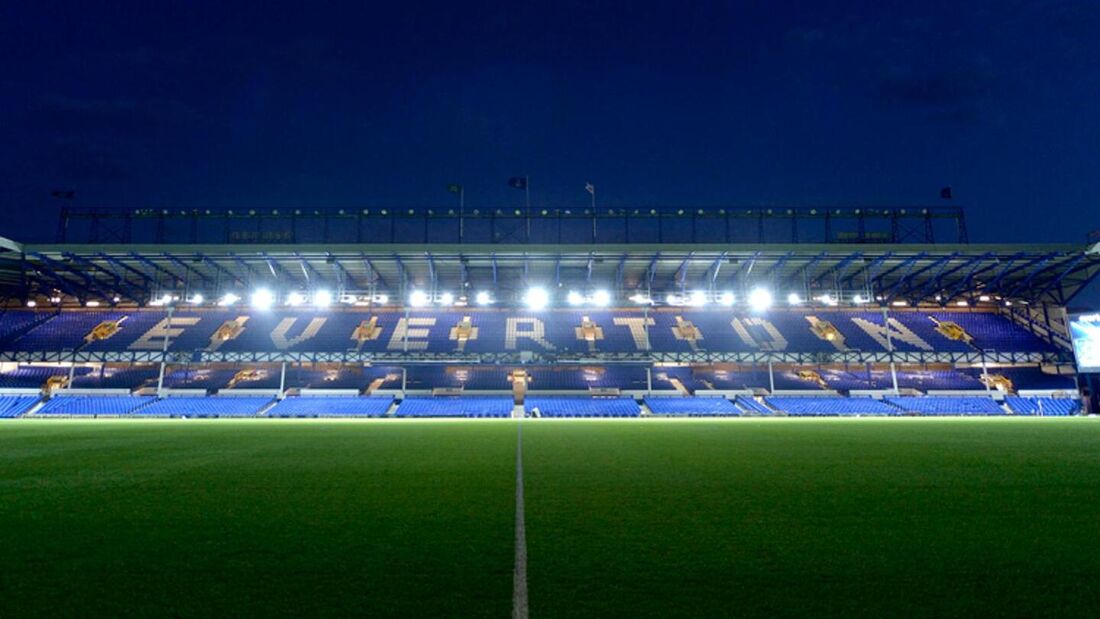 Goodison Park, estádio do Everton, em Liverpool