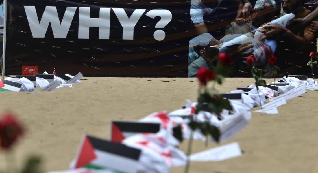 ONG Rio de Paz protesta contra mortes em Gaza