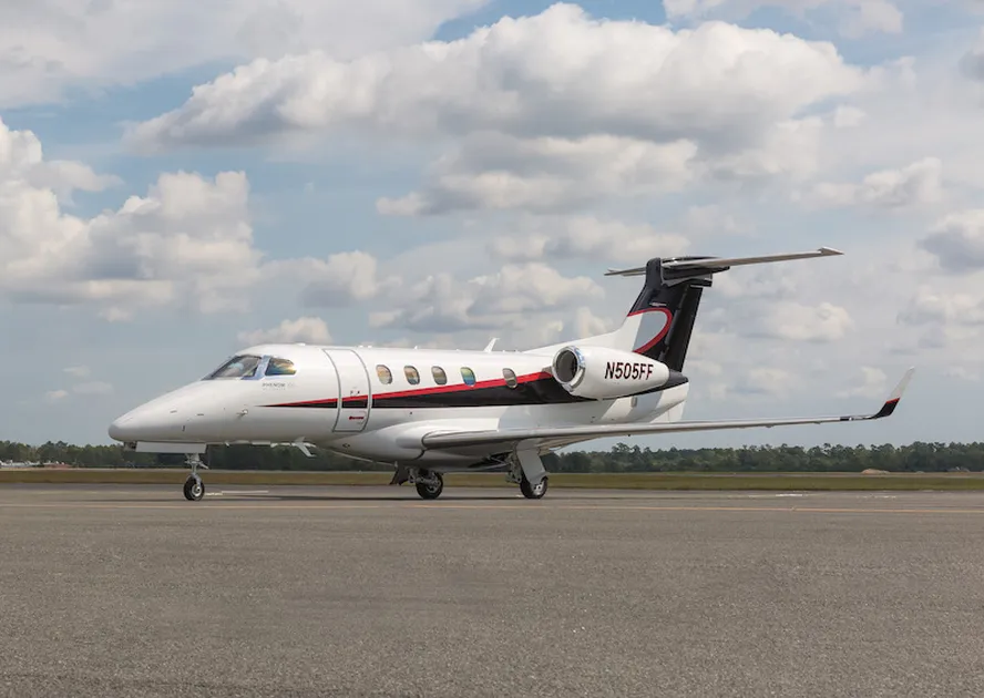 Jato executivo Embraer Phenom 300 de 2014, modelo foi vendido pela Americanas para ajudar no plano de recuperação judicial do grupo