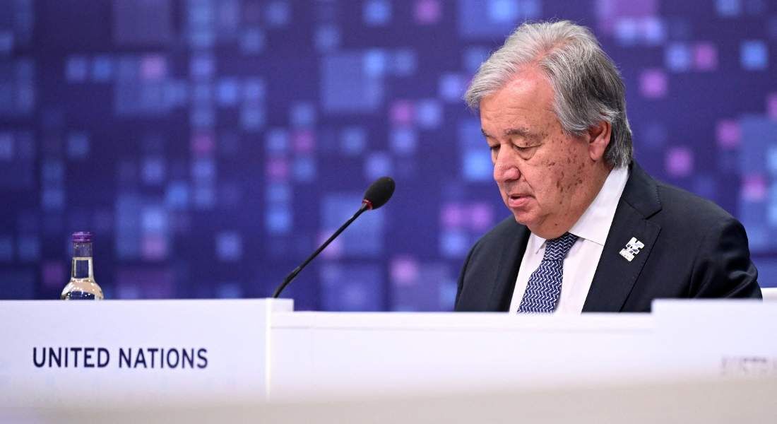 O secretário-geral da ONU, Antonio Guterres, participa da Cúpula de Segurança de Inteligência Artificial (IA) do Reino Unido 