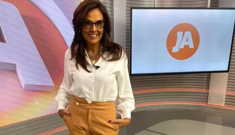 A apresentadora do Jornal do Almoço, da RBS TV, afiliada da TV Globo no Rio Grande do Sul, Cristina Ranzolin