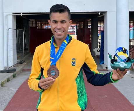 Sivaldo Santos, medalhista de bronze no Parapan