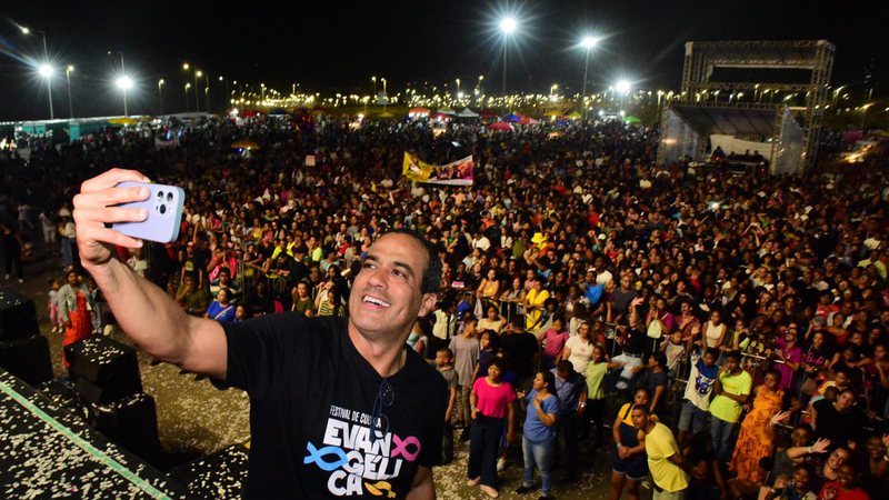 Prefeito de Salvador, Bruno Reis, no Festival de Cultura Evangélica