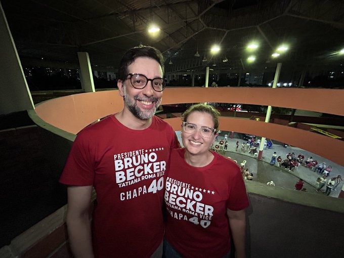 Bruno Becker e Tatiana Roma, novos presidente e vice do Náutico