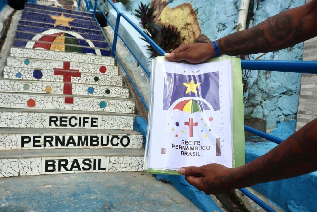 Escadaria no Morro da Conceição ganhou intervenção