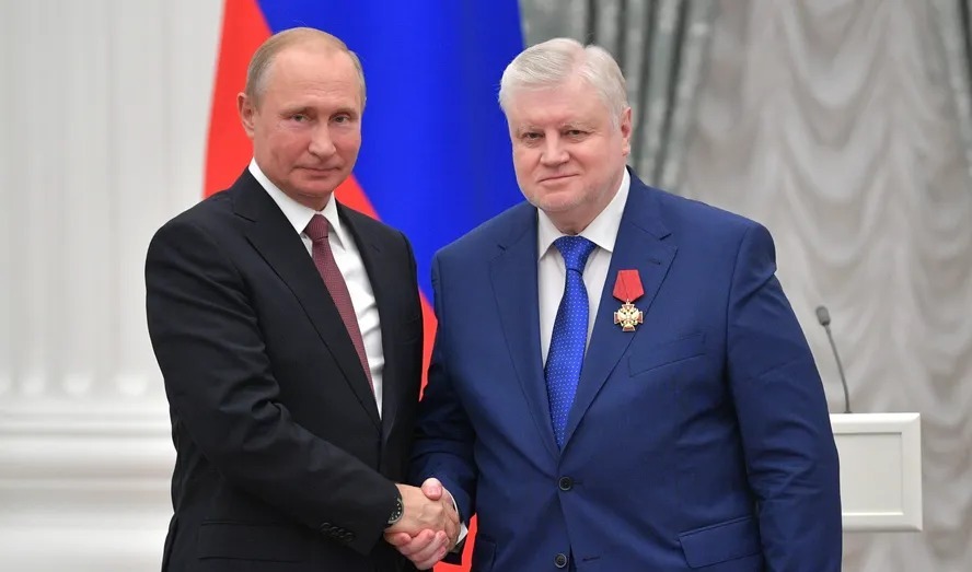 Vladimir Putin e Sergey Mironov