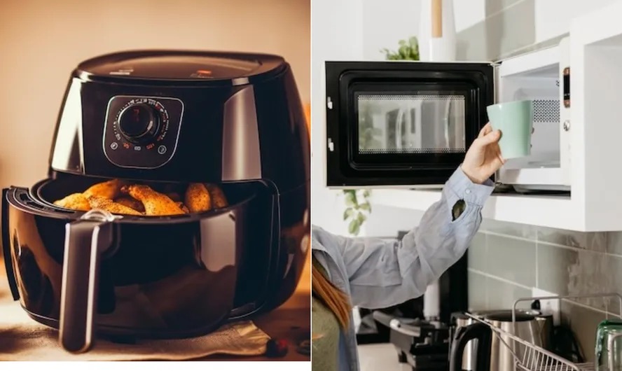 Qual escolher, air fryer ou microondas? 