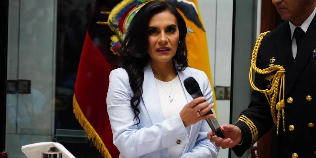 A vice-presidente do Equador, Verónica Abad, admitiu, nesta terça-feira (28)