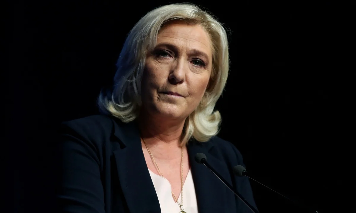 Marine Le Pen, líder da extrema-direita na França.