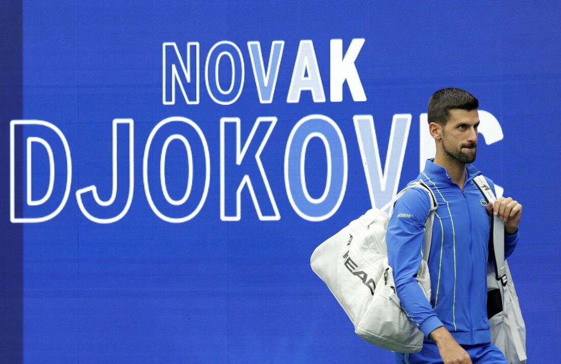 Novak Djokovic no US Open