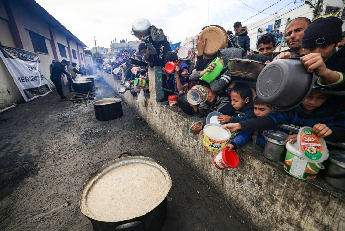 Em meio à guerra, a fome