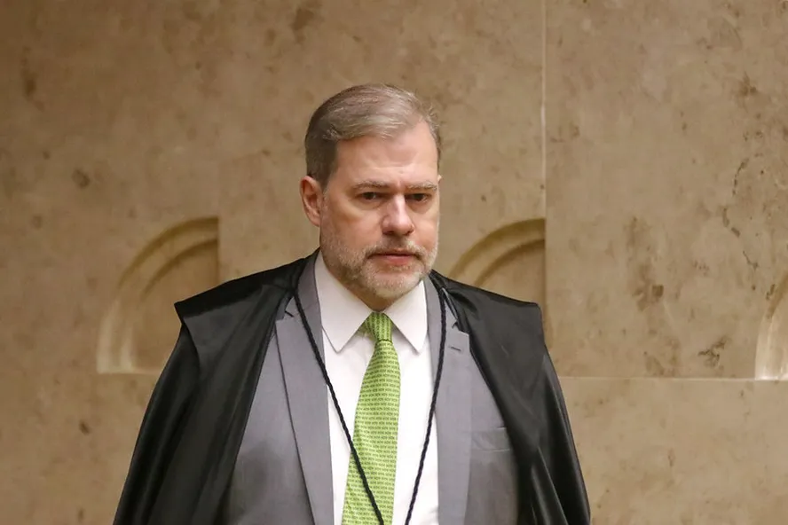 O ministro Dias Toffoli, durante sessão do STF 