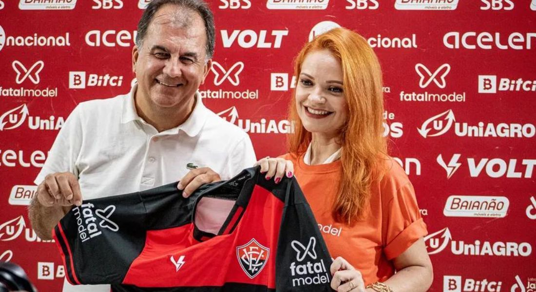 Site de acompanhante começou a patrocinar o Vitória em Fevereiro deste ano