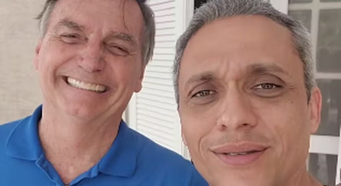 O ex-presidente Jair Bolsonaro e o deputado federal Gustavo Gayer