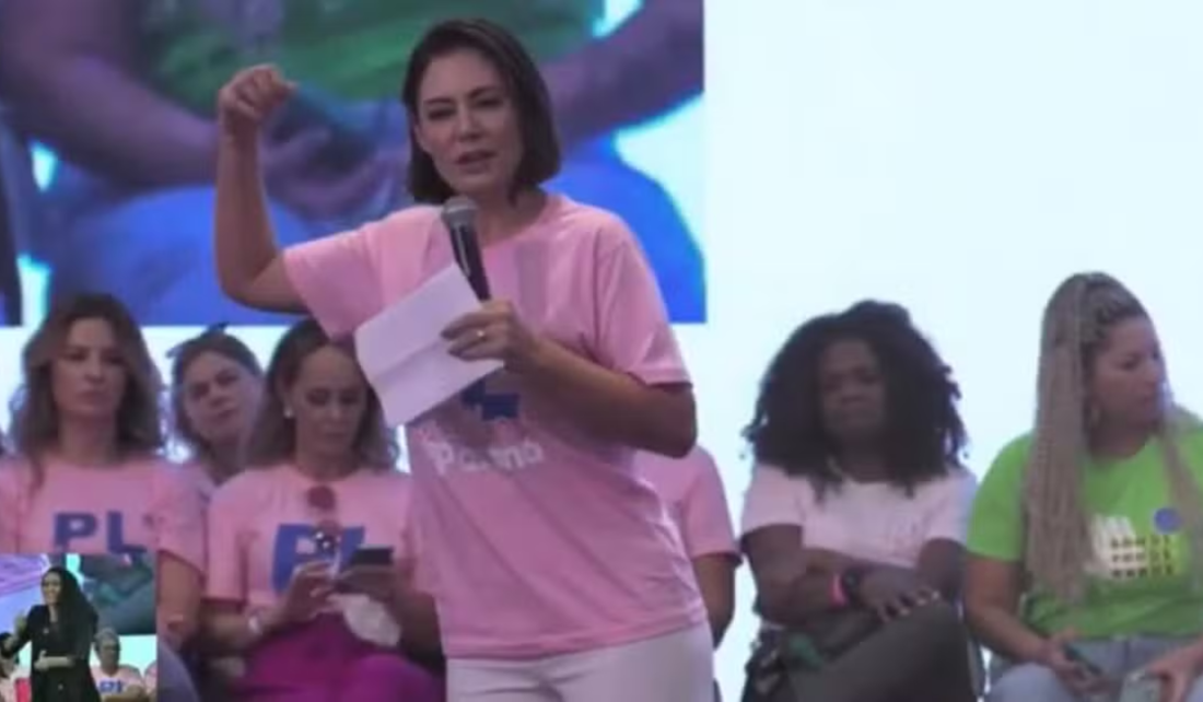 Michelle Bolsonaro em evento do PL Mulher em Curitiba