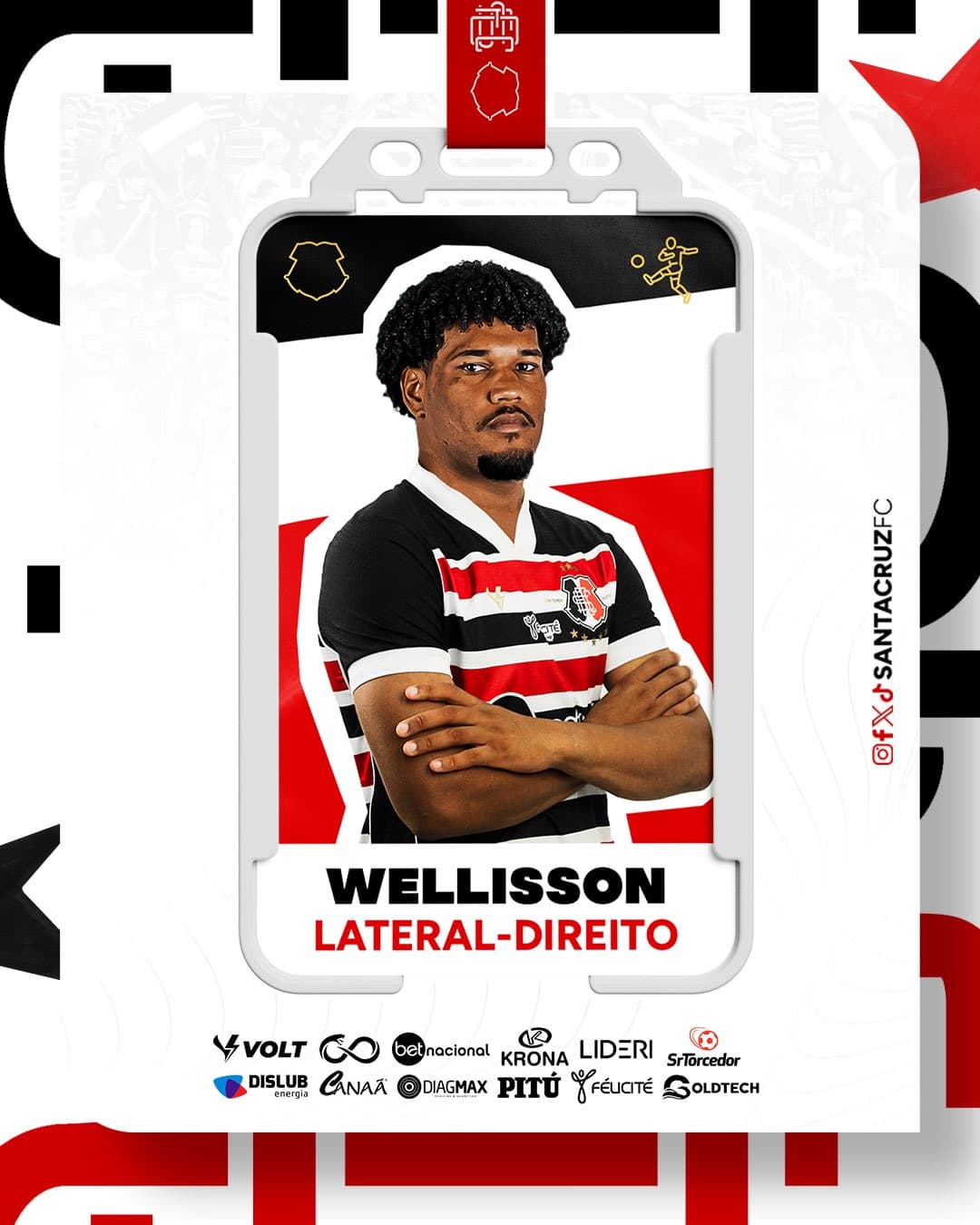 Wellisson, novo lateral-direito do Santa Cruz 