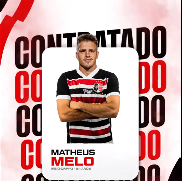 Matheus Melo chega depois de uma temporada no XV de Piracicaba