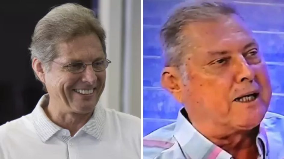 Antes e depois do técnico Oswald de Oliveira